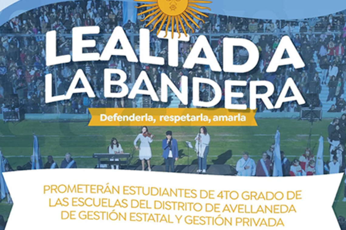 Promesa a la Bandera en Avellaneda: estudiantes de 4° grado reafirmarán su compromiso con la democracia